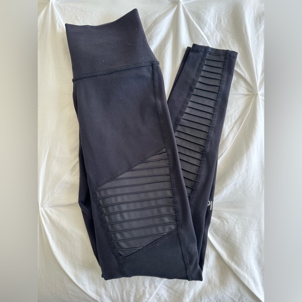 Alo Yoga Black Moto Leggings